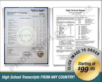 Fake High School Transcripts